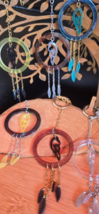 Bijoux de sac 2 en 1 - Aile d'ange en résine